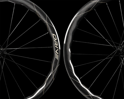 Elite Wheels Drive Helix 46D SS - Juego de Ruedas de Carbono perfil 46. Freno Disco