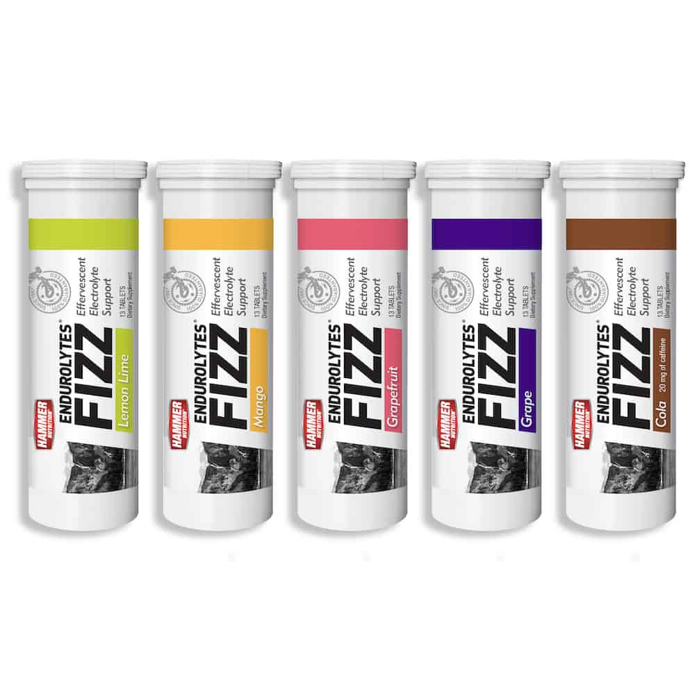 Hammer Nutrition Kit Endurolytes Fizz – Tabletas efervescentes de electrolitos (5 tubos)