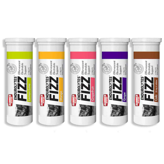 Hammer Nutrition Kit Endurolytes Fizz – Tabletas efervescentes de electrolitos (5 tubos)
