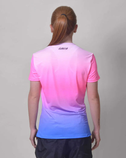 Gavia Pink Lot - Polera de Running Manga corta mujer