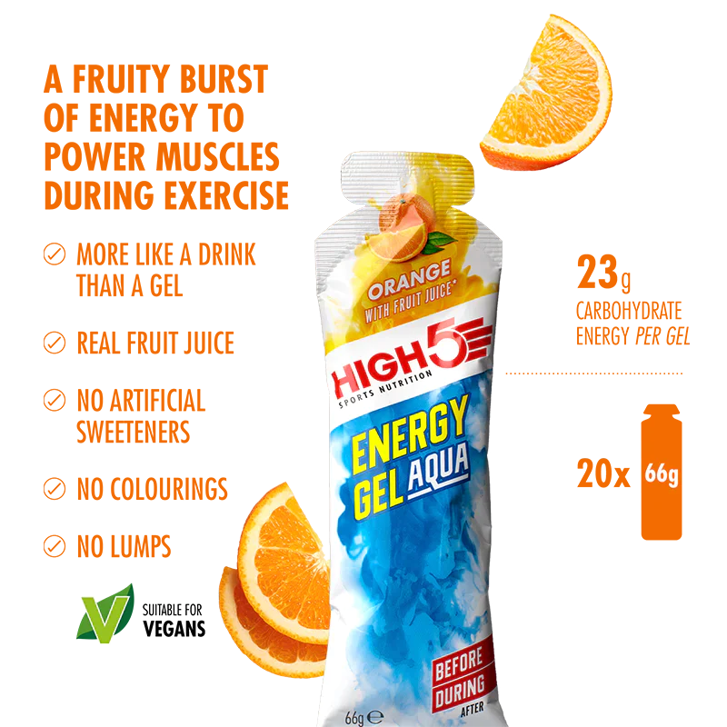 Energy Gel Aqua High5 Naranja (Individual de 66g)