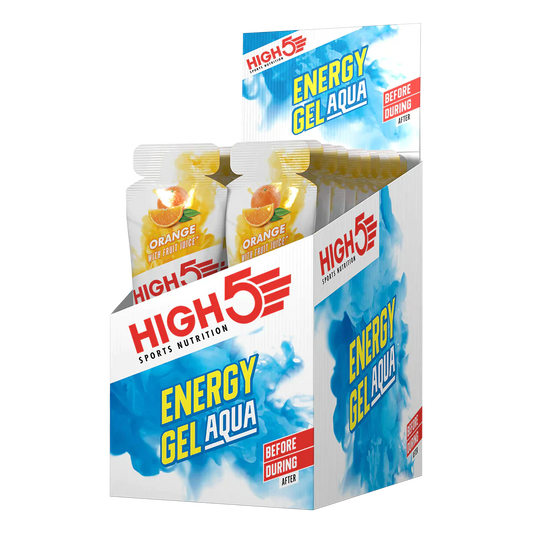 Caja de Gel Aqua High5 Naranja (66g) Caja de 20u