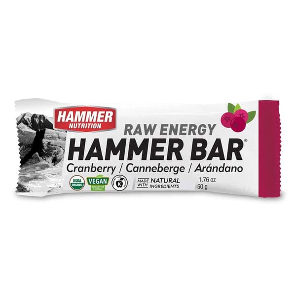 Hammer Nutrition Hammer Bar – Barra energética orgánica (unidad o caja de 24, 3 sabores)