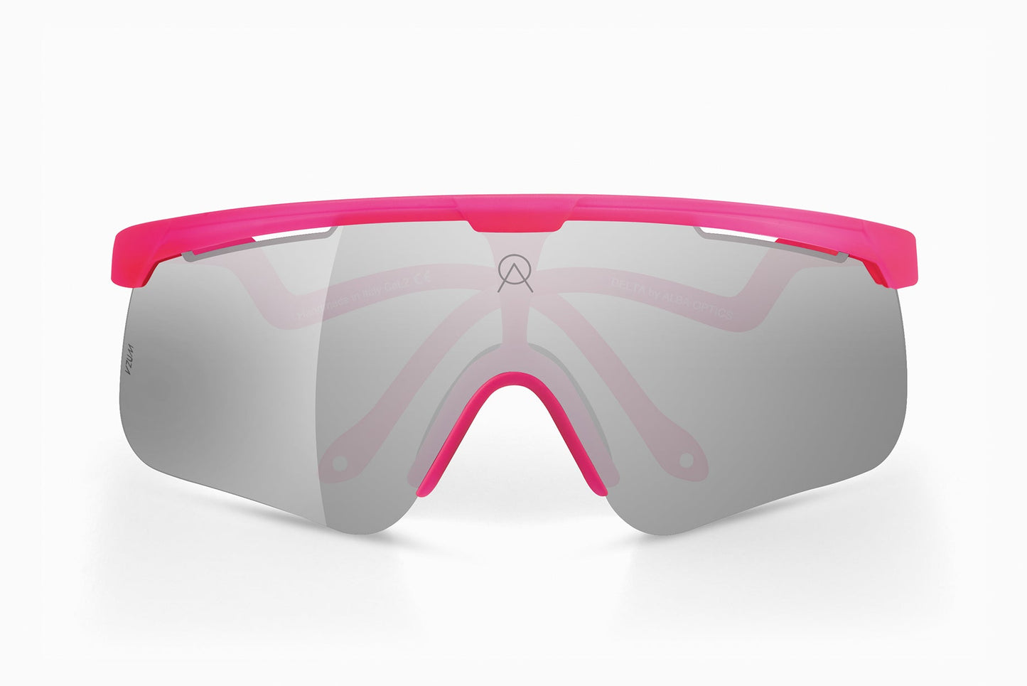 Alba Optics Delta Original - Anteojo Deportivo: Marco rosado lente claro FCS VZUM™ MR ALU