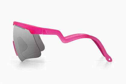 Alba Optics Delta Original - Anteojo Deportivo: Marco rosado lente claro FCS VZUM™ MR ALU
