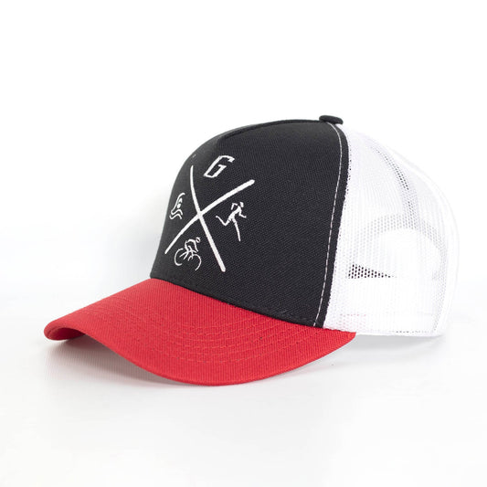Gavia Gorro Xtail  - Jockey deportivo (Negro - Rojo)