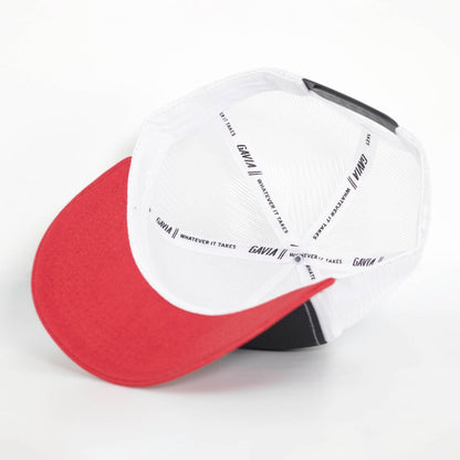 Gavia Gorro Xtail  - Jockey deportivo (Negro - Rojo)