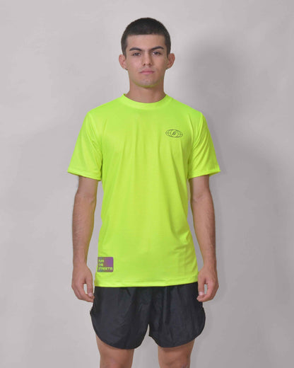 Gavia Green Flow - Polera de Running Manga corta Hombre (amarillo)