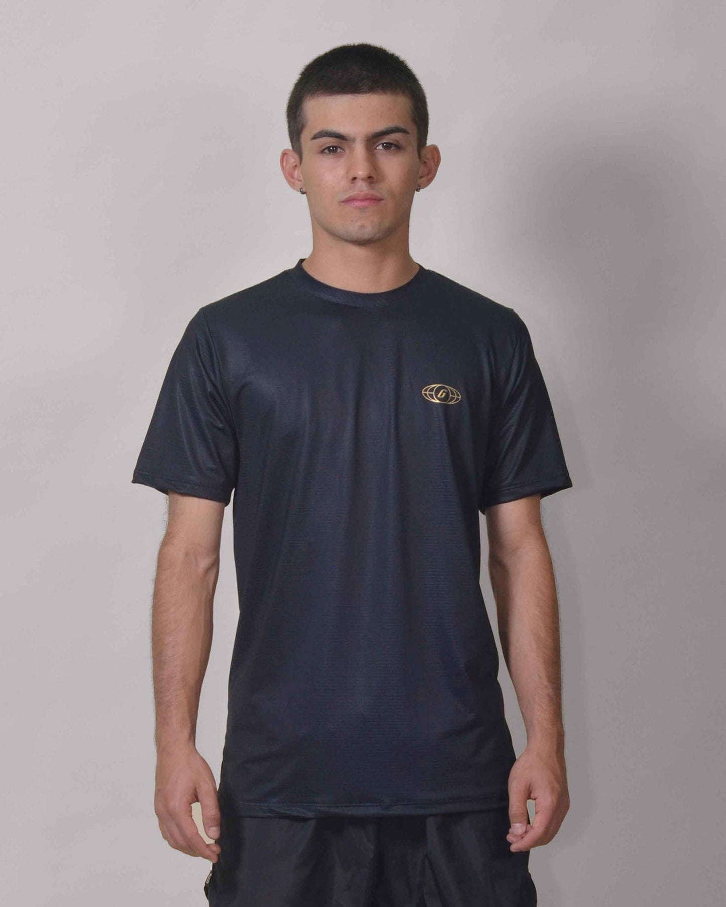 Gavia Tiniebla - Polera de Running Manga corta Hombre  (Negro)