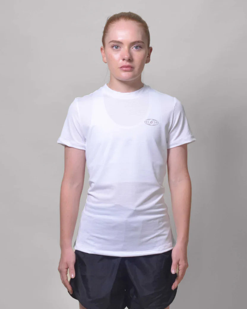 Gavia Shirt - Polera de Running Manga corta mujer (blanco)
