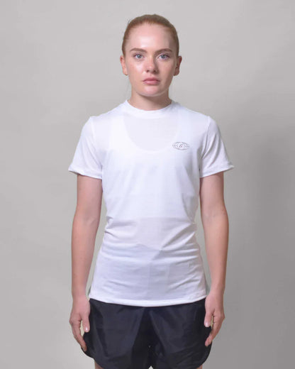 Gavia Shirt - Polera de Running Manga corta mujer (blanco)