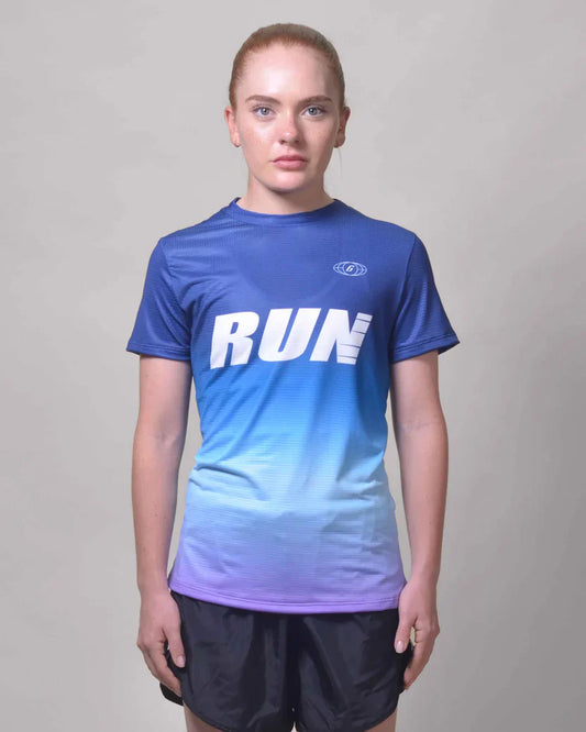 Polera Running Celeste Mujer