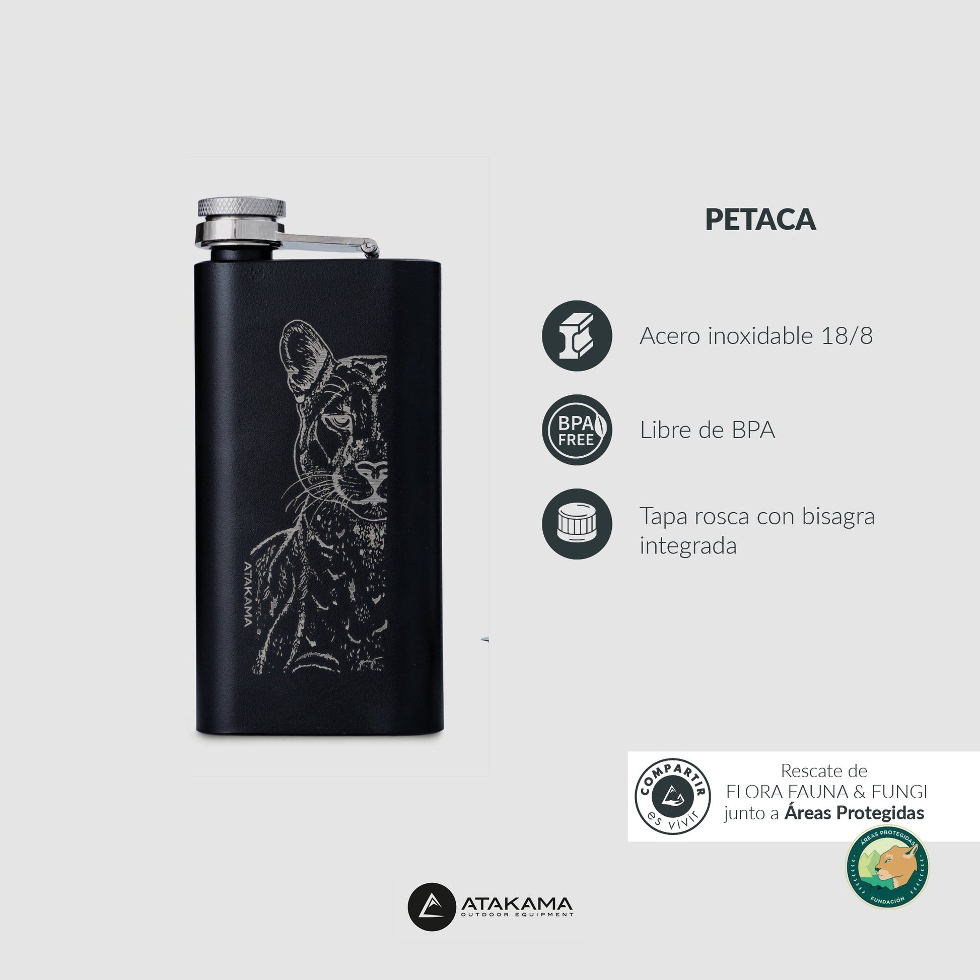 Petaca Puma 150 ml - Atakama Outdoor