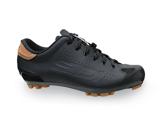 Sidi Dust ShoeLace - Zapato de ciclismo Gravel MTB con Cordones Negro