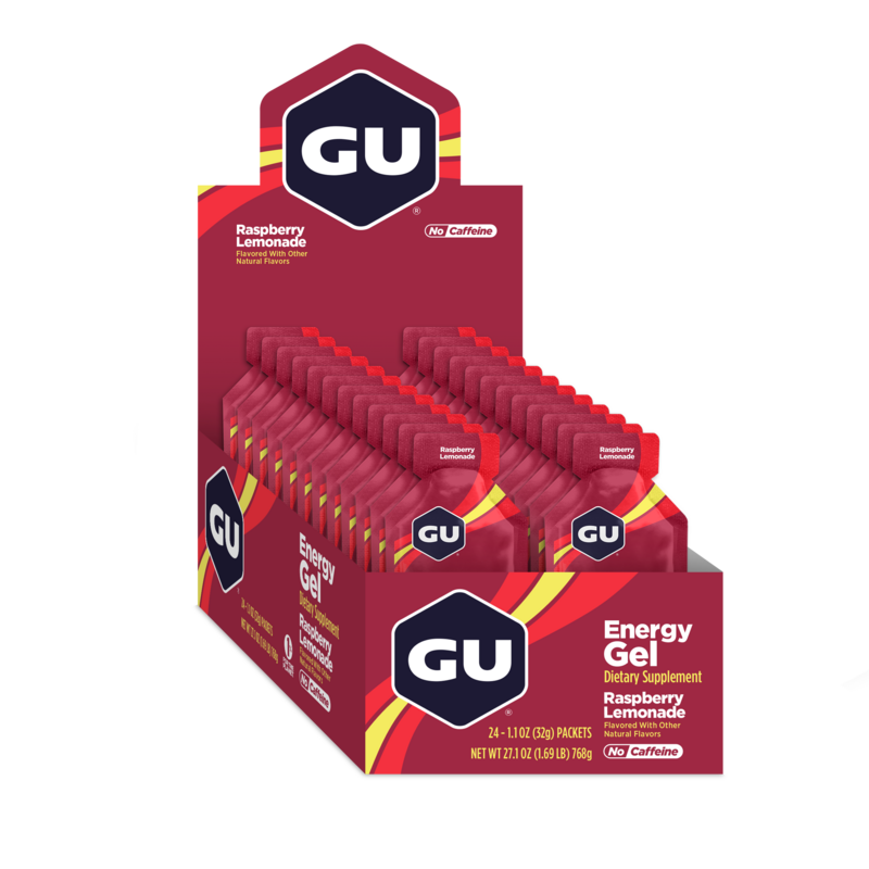 Caja de 24 Geles GU Energy Gel Original 32g (Sin Cafeina) (6 sabores)