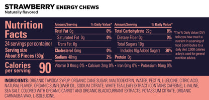 Gomitas GU Energy Chews 60g (8 Gomitas) (3 Sabores Con y Sin Cafeína)