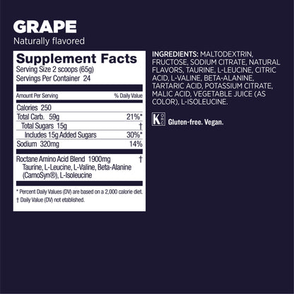 Bebida deportiva GU Roctane Energy Drink Mix | Carbo Tarro 1.560g (2 Sabores)