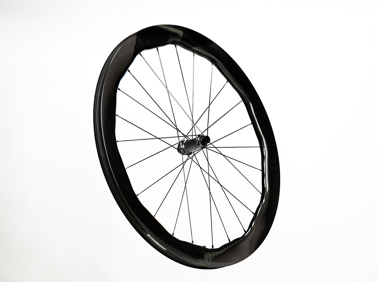 Princeton DUAL 5550 EVO - Juego de Ruedas de Ruta y Gravel carbono Freno Disco (Diferentes colores y nucleo)