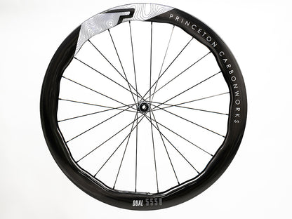 Princeton DUAL 5550 EVO - Juego de Ruedas de Ruta y Gravel carbono Freno Disco (Diferentes colores y nucleo)