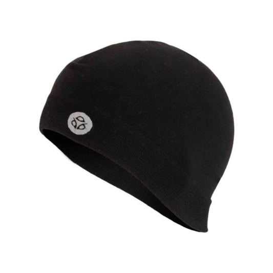 Gorra casco ciclismo invierno AGU Skull negro sin costuras vista frontal