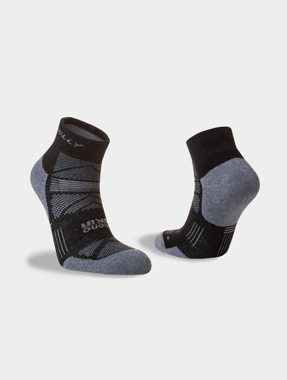 HILLY Supreme Anklet Med, colorway Black/Grey Marl (HI-00067)