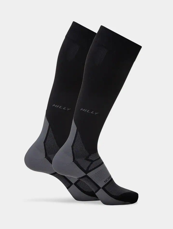 HILLY Pulse Sock Min – Calcetines de compresión hasta la rodilla para running