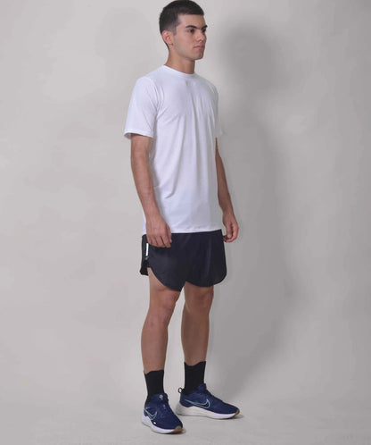 Gavia White Run - Polera de Running Manga corta Hombre  (Blanca)
