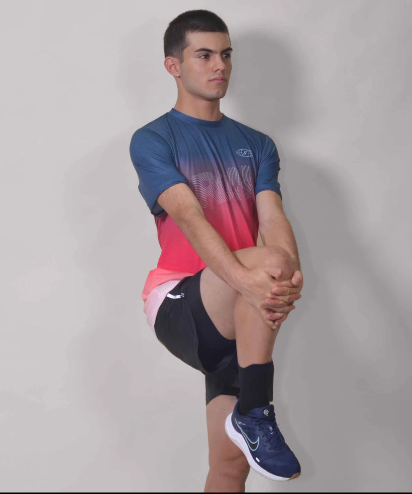 Gavia Fresh - Polera de Running Manga corta Hombre  (Azul, Rojo, Blanco)