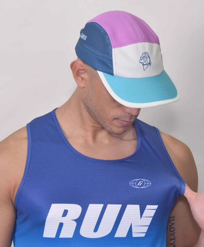Polera Running Gavia - Camiseta de correr sin mangas. Hombre (celeste azul)