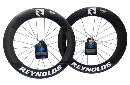 Reynolds BlackLabel Aero 80 - Set de Ruedas de Ruta Perfil 80 (Frenos de Disco) Blancas