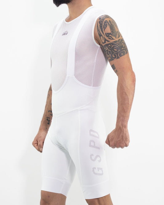 Calza Ciclismo Bib 35Sp Pad Italiano Blanca