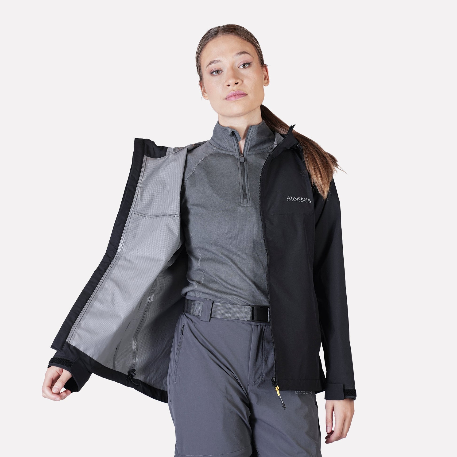 Chaqueta Cortaviento Impermeable Mujer Frontera Thinline - Atakama Outdoor
