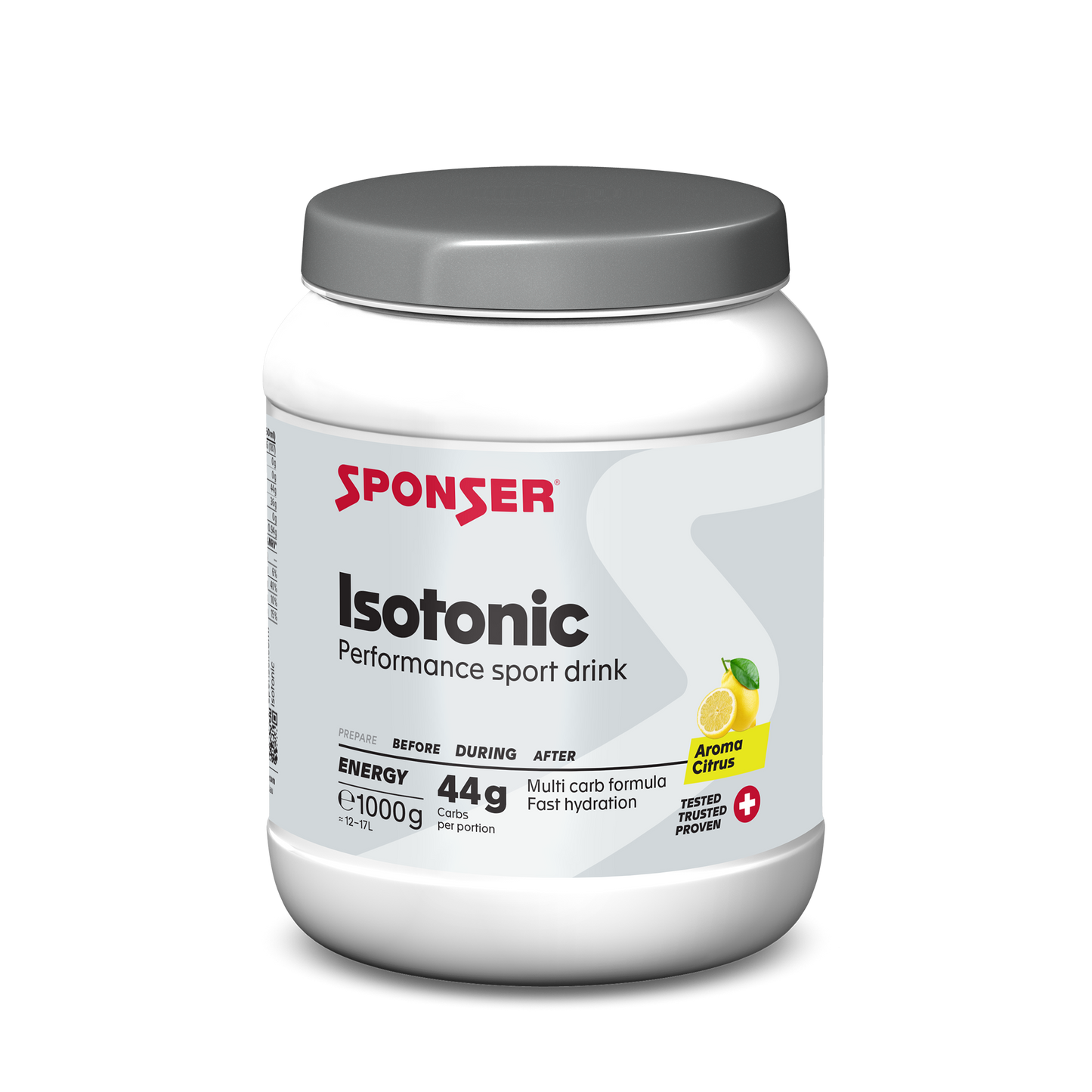 Sponser isotonic - Bebida isotónica deportiva (1000g) (Sabores Naranja, Limón, Fruit Mix)