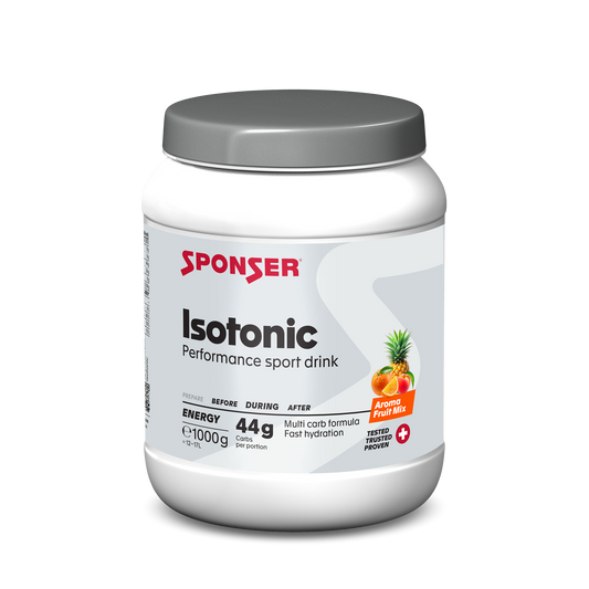 Sponser isotonic - Bebida isotónica deportiva (1000g) (Sabores Naranja, Limón, Fruit Mix)