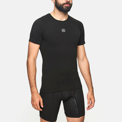 SportHG Key – Polera de compresión de manga corta para hombre (2 colores)