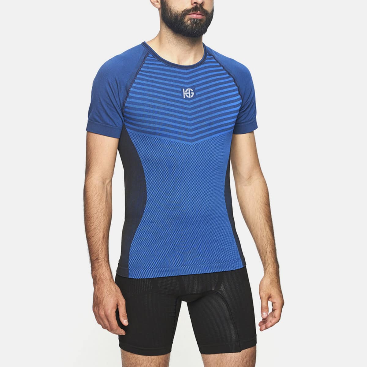 SportHG Key – Polera de compresión de manga corta para hombre (2 colores)