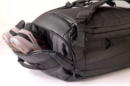 Kugan Duffel 40L - Bolso Mochila Carbon Black (Negro)