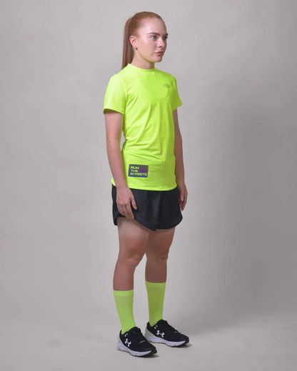 Gavia Flow Green - Polera de Running Manga corta mujer