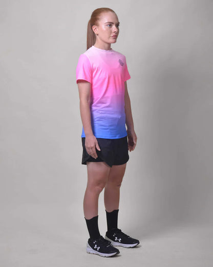 Gavia Pink Lot - Polera de Running Manga corta mujer