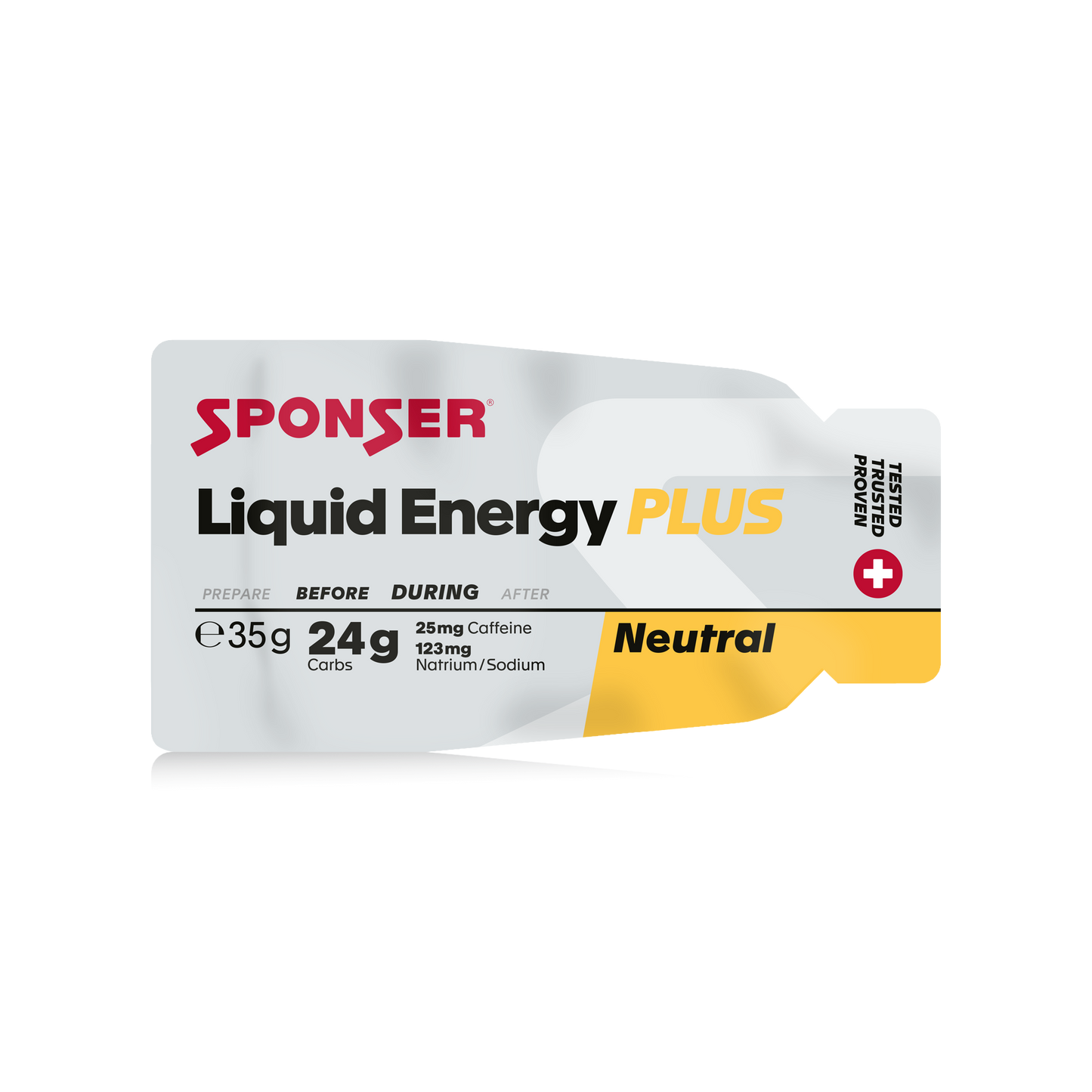 Sponser Liquid Energy plus - Gel energético con Cafeína *Nueva imágen* (35g) (unidad o 12u)
