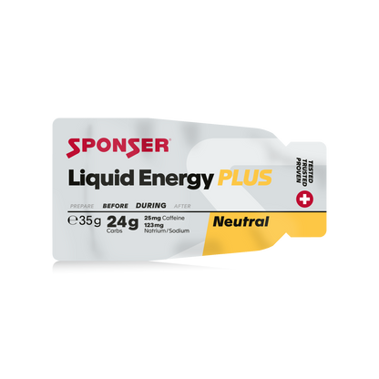 Sponser Liquid Energy plus - Gel energético con Cafeína *Nueva imágen* (35g) (unidad o 12u)