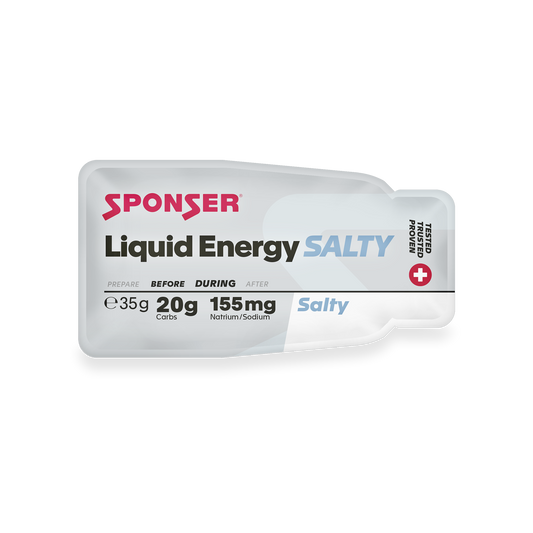 Sponser Liquid Energy Salty – Gel energético sabor neutro (35 g)