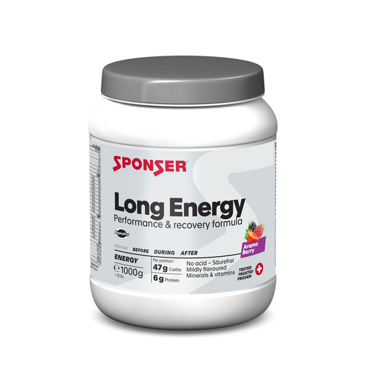 Sponser Long Energy - Bebida alta en carbohidratos en tarro grande (1000g)