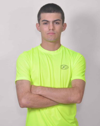 Gavia Green Flow - Polera de Running Manga corta Hombre (amarillo)