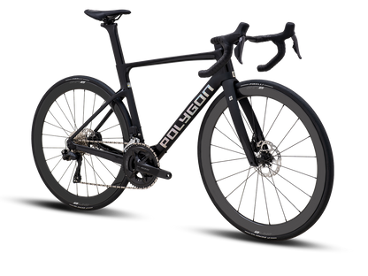 Bicicleta Ruta Polygon HE A7 Di2 Black Phantom - 105 Di2 + Carbon Wheels
