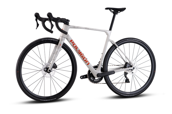 Bicicleta Polygon Strattos 6 White – Bicicleta de ruta endurance de carbono con Shimano Tiagra 11V