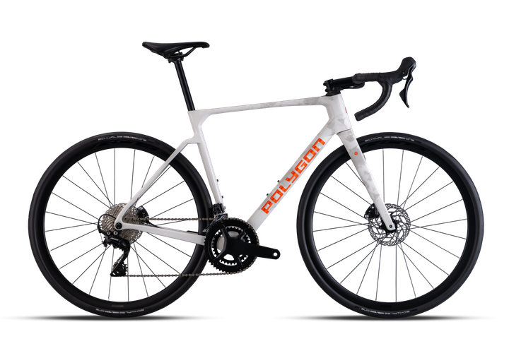 Bicicleta Polygon Strattos 6 White – Bicicleta de ruta endurance de carbono con Shimano Tiagra 11V