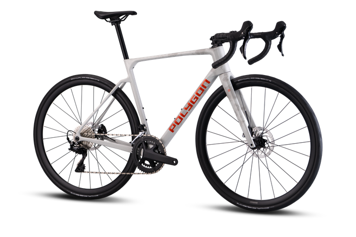 Bicicleta Polygon Strattos 6 White – Bicicleta de ruta endurance de carbono con Shimano Tiagra 11V
