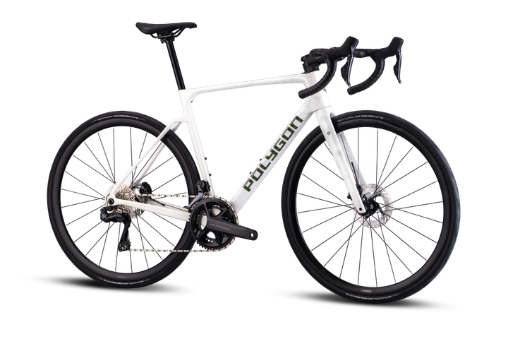 Polygon Strattos 8 Di2 White Gloss – Bicicleta de ruta endurance de carbono con Shimano Ultegra Di2 12V