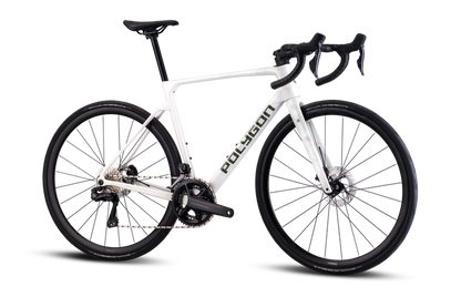 Polygon Strattos 8 Di2 White Gloss – Bicicleta de ruta endurance de carbono con Shimano Ultegra Di2 12V